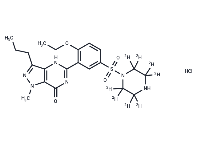 N-Desmethyl Sildenafil-d8 hydrochloride