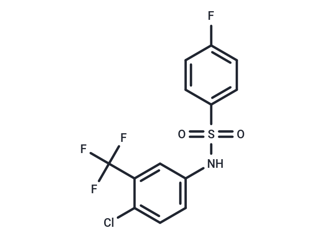 Benzenesulfonamide, N-(4-chloro-3-(trifluoromethyl)phenyl)-4-fluoro-