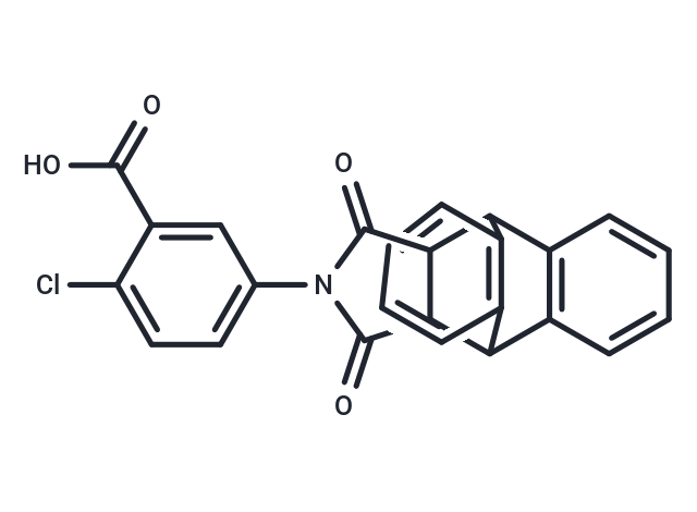 2-chloro-5-(16,18-dioxo-17-azapentacyclo[6.6.5.0~2,7~.0~9,14~.0~15,19~]nonadeca-2,4,6,9,11,13-hexaen-17-yl)benzoic acid