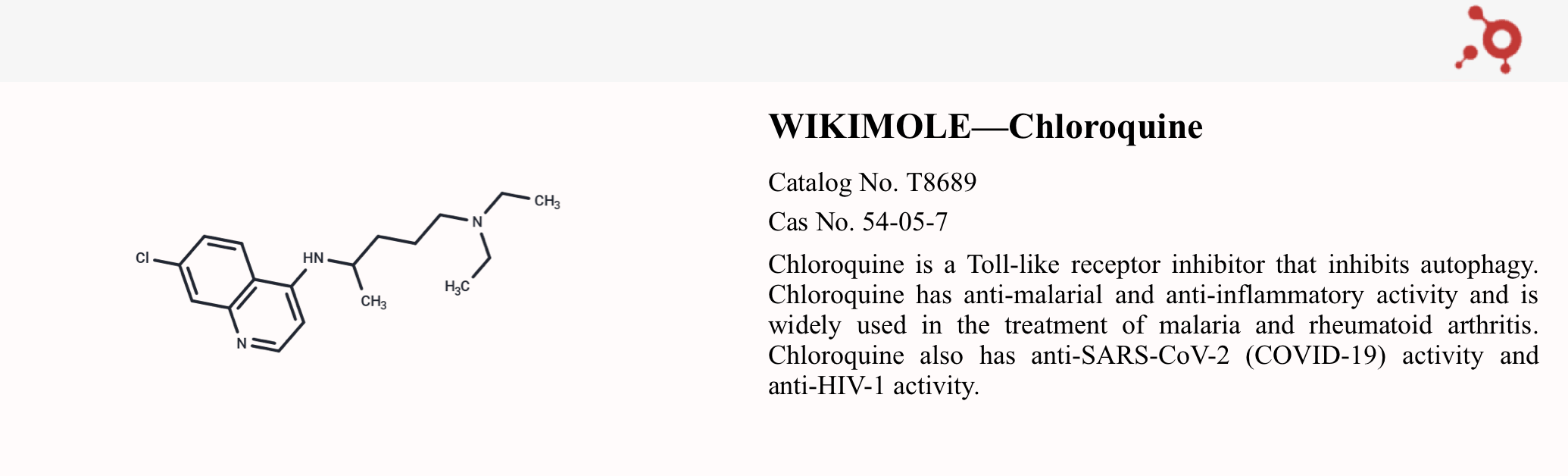 WIKIMOLE—Chloroquine