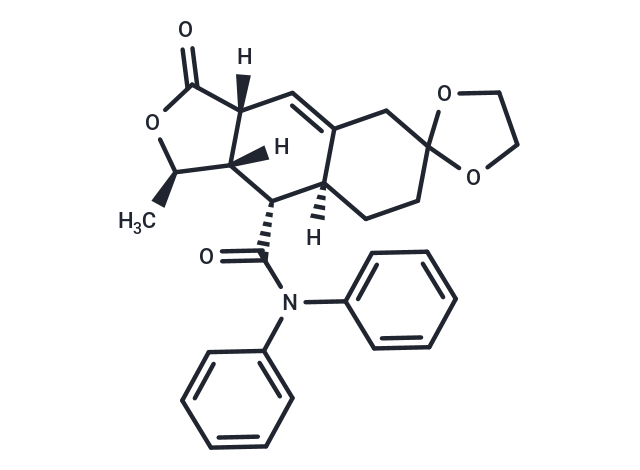 (1'R,3a'R,8a'S,9'S,9a'S)-1'-Methyl-3'-oxo-N,N-diphenyl-3',3a',5',7',8',8a',9',9a'-octahydro-1'H-spiro[[1,3]dioxolane-2,6'-naphtho[2,3-c]furan]-9'-carboxamide