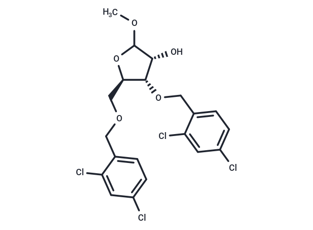 Methyl   3,5-di-O-(2,4-dichlorobenzyl)-D-ribofuranoside