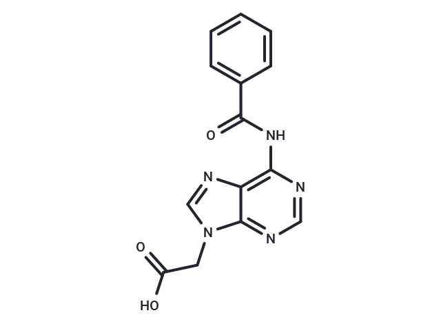 6-Benzoylamino-9H-purine-9-acetic  acid