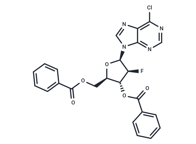 6-Chloropurine -9-beta-D-(3',5'-di-O-benzoyl-2'-deoxy-2'-fluoro)arabinoriboside