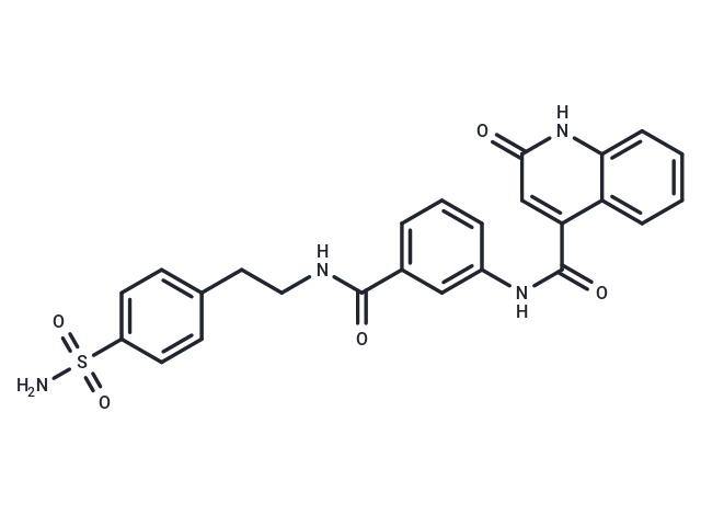 4-QUinolinecarboxamide, N-[3-[[[2-[4-(aminosulfonyl)phenyl]ethyl]amino]carbonyl]phenyl]-1,2-dihydro-2-oxo-