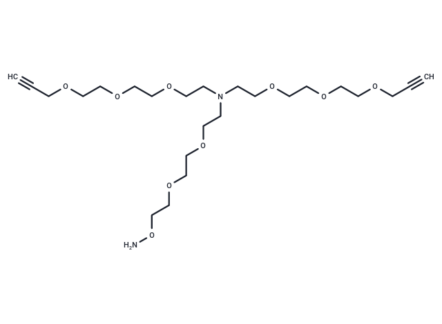 N-(Aminooxy-PEG2)-N-bis(PEG3-propargyl)