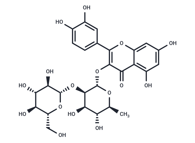 Quercetin-3-O-D-glucosyl]-(1-2)-L-rhamnoside