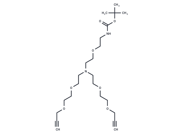 N-(Boc-PEG1)-N-bis(PEG2-propargyl)