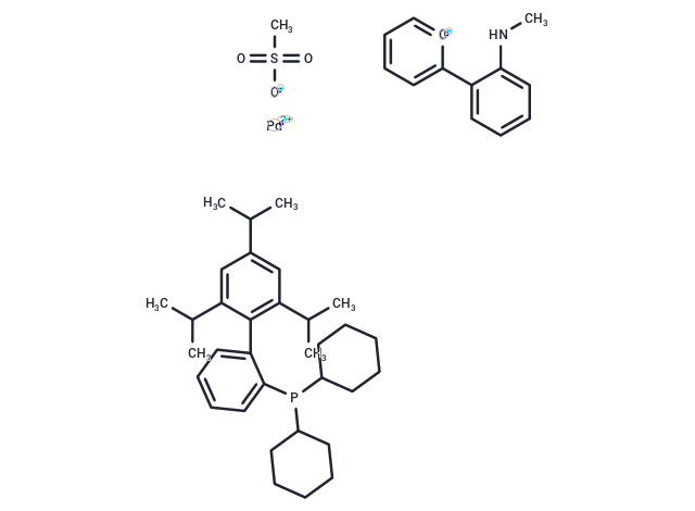 Methanesulfonato(2-dicyclohexylphosphino-2',4',6'-tri-i-propyl-1,1'-biphenyl)(2'-methylamino-1,1'-biphenyl-2-yl)palladium(II)