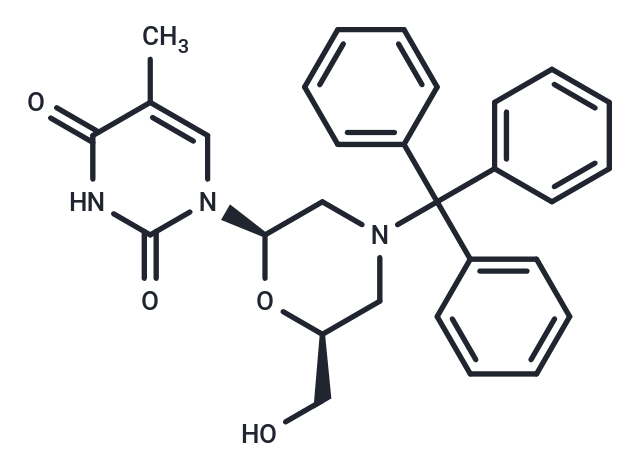 7’-OH-N-trityl morpholino thymine