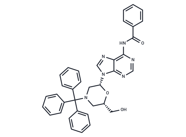 N6-Benzoyl-7’-OH-N-trityl morpholino adenosine