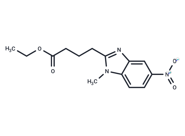 Ethyl 4-(1-methyl-5-nitro-1H-benzo[d]imidazol-2-yl)butanoate