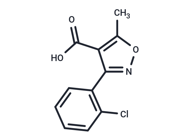 5-Methyl-3-(2'-chlorophenyl)-4-isoxazolecarboxylic acid