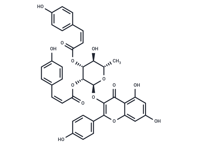 Kaempferol 3-O-alpha-L-(2, 3-di-Z-p-coumaroyl) rhamnoside