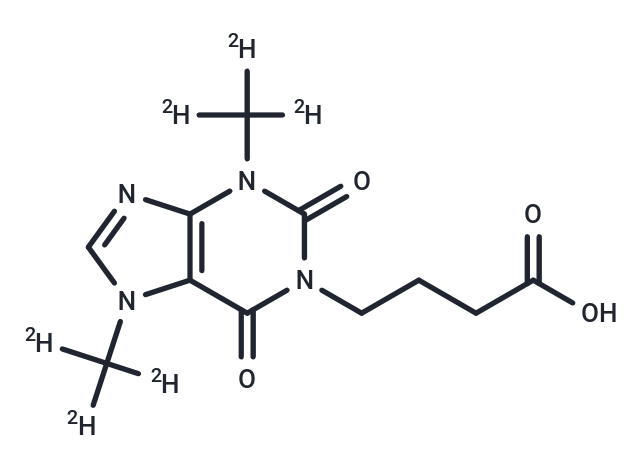 1-[3-carboxypropyl]-3,7-dimethylxanthine-d6