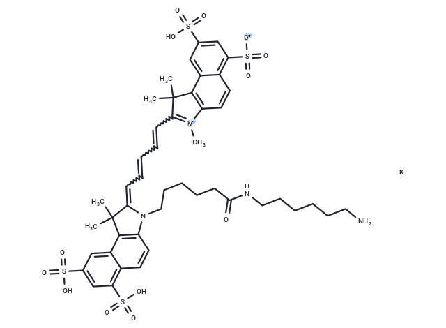 Sulfo-Cyanine5.5 amine potassium