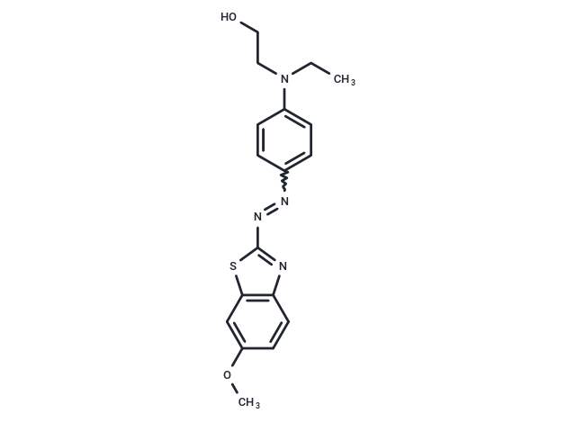 2-N-Ethyl-p-(6-methoxybenzothiazol-2-yl)azoanilinoethanol