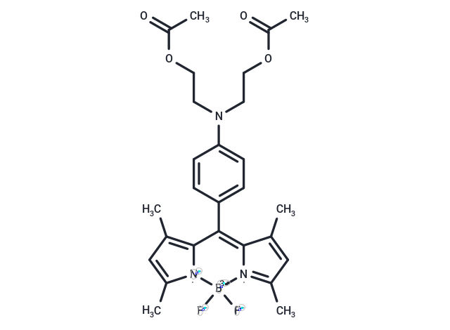 10-(4-(Bis(2-acetoxyethyl)amino)phenyl)-BODIPY 505/515