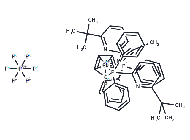 Acetonitrilebis[2-diphenylphosphino-6-t-butylpyridine]cyclopentadienylruthenium(II) hexafluorophosphate