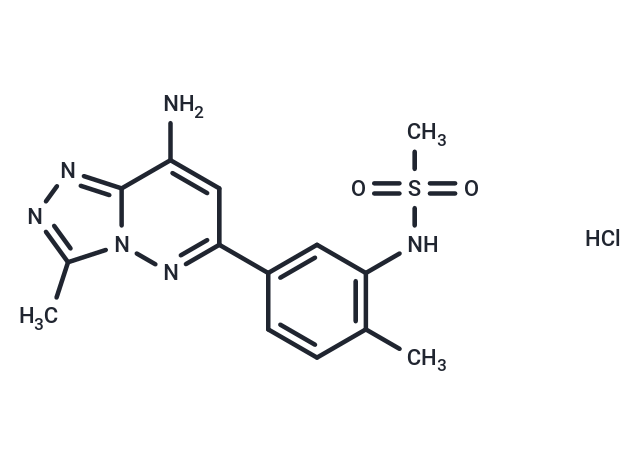 N-(5-(8-Amino-3-methyl-[1,2,4]triazolo[4,3-b]pyridazin-6-yl)-2-methylphenyl)methanesulfonamide hydrochloride