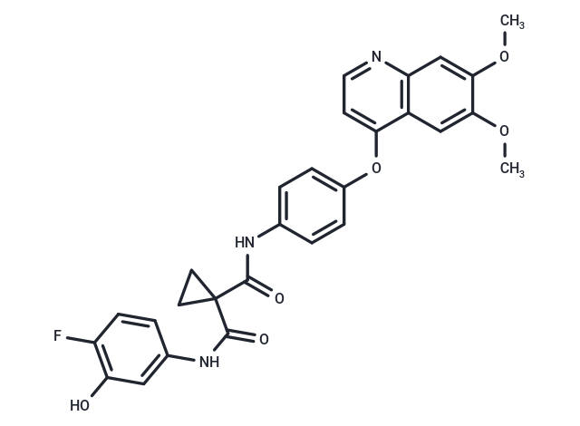 N-(4-((6,7-Dimethoxyquinolin-4-yl)oxy)phenyl)-N-(4-fluoro-3-hydroxyphenyl)cyclopropane-1,1-dicarboxamide