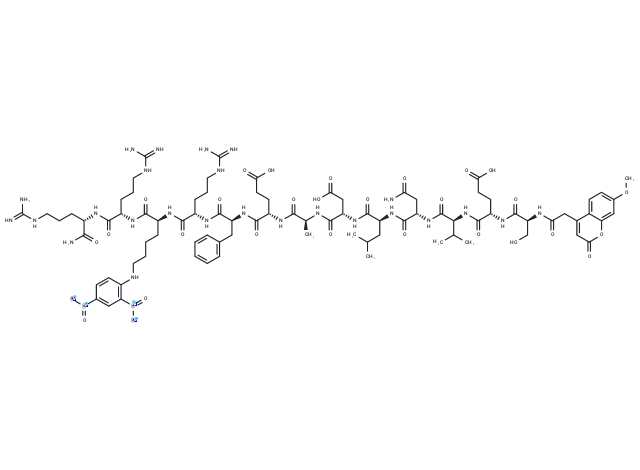 MCA-SEVNLDAEFR-K(Dnp)-RR, amide