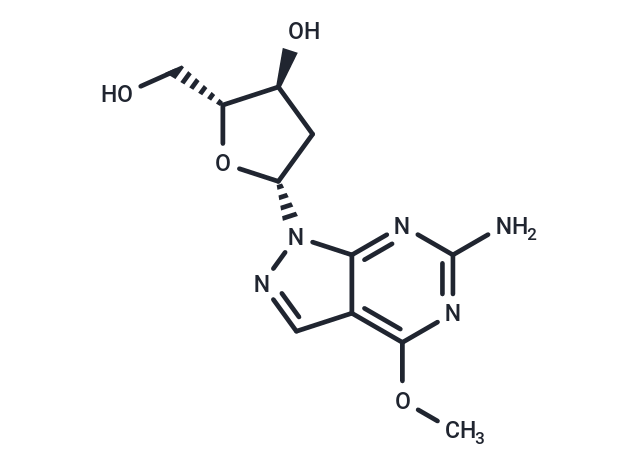 6-Amino-4-methoxy-1-(2-deoxy-β-D-ribofuranosyl)-1H-pyrazolo[3,4-d]pyrimidine