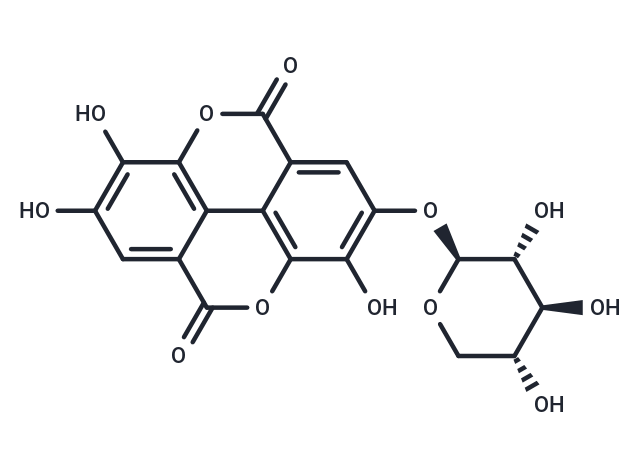 Ellagic acid 4-O-β-D-xylopyranoside