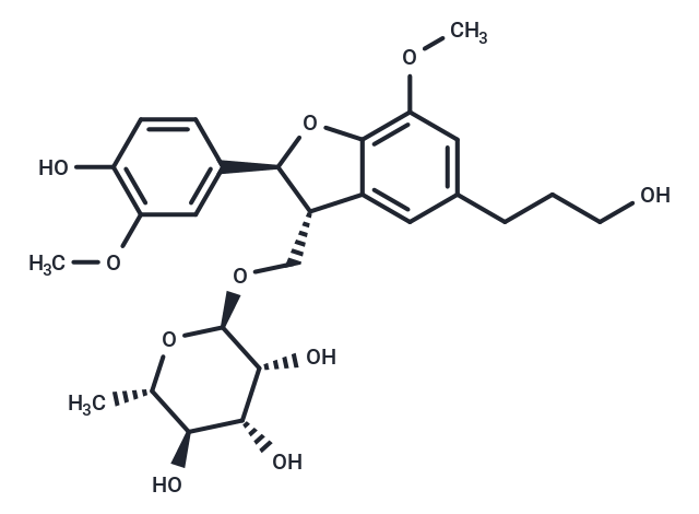 Dihydrodehydrodiconiferyl alcohol 9-O-α-L-rhamnopyranoside