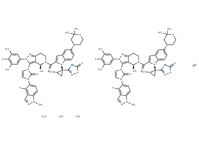 Orforglipron hemicalcium hydrate