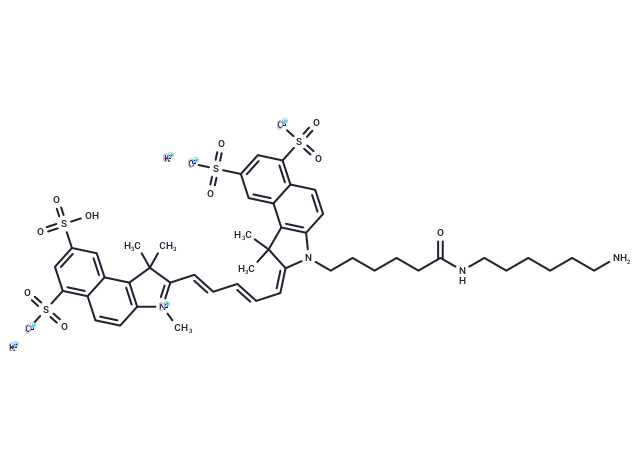 Sulfo-Cyanine5.5 amine potassium