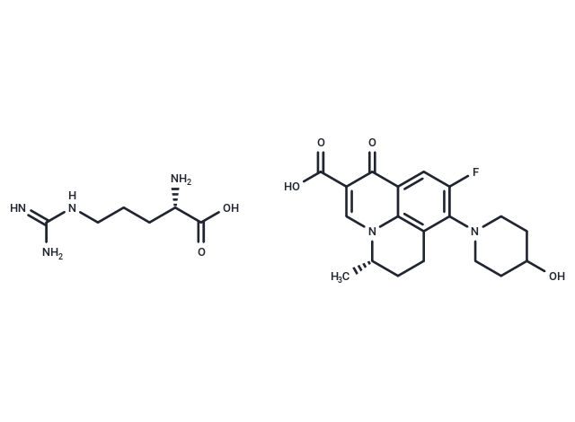 Levonadifloxacin arginine