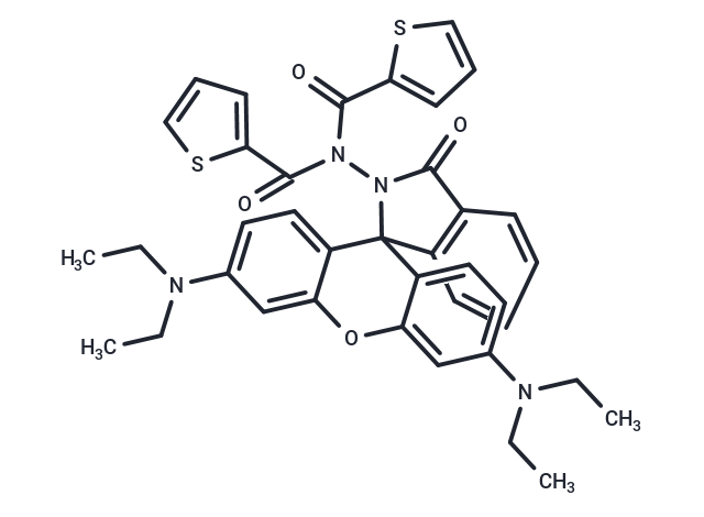 Rhodamine dithenoyl hydrazide