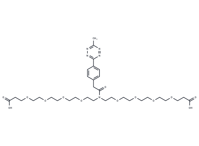 Methyltetrazine-amido-N-bis(PEG4-acid)