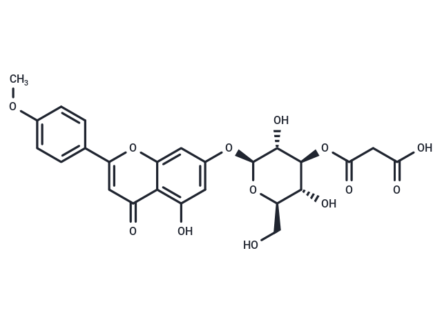 Acacetin-7-O-(3-O-malonyl)-β-D-glucopyranoside