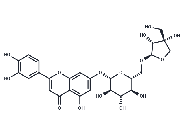 Luteolin 7-(6"-β-D-apiofuranosyl-β-D-glucopyranoside)