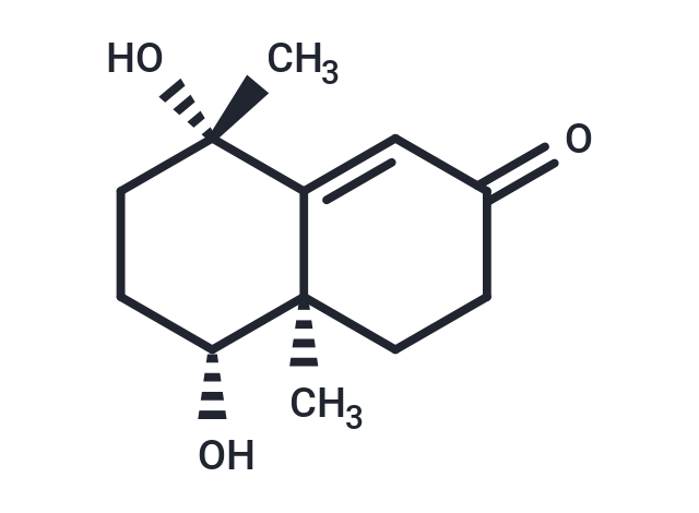 1β,4β-Dihydroxy-11,12,13-trinoreudesm-5-en-7-one