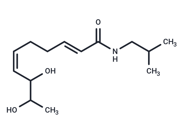 (2E,6Z)-8,9-Dihydroxy-N-isobutyldeca-2,6-dienamide