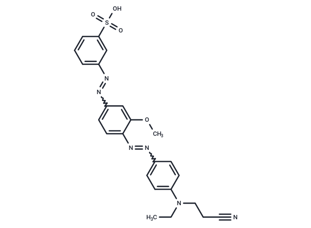 Benzenesulfonic acid, 3-(2-(4-(2-(4-((2-cyanoethyl)ethylamino)phenyl)diazenyl)-3-methoxyphenyl)diazenyl)-