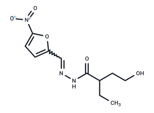 Butyric acid, 2-ethyl-4-hydroxy-, (5-nitrofurfurylidene)hydrazide