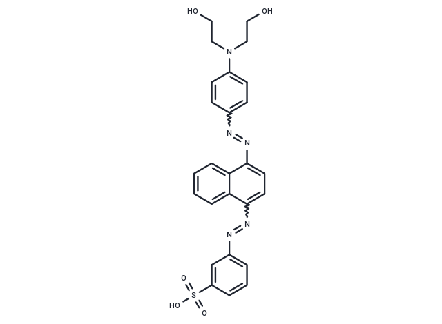 m-((4-((4-(Bis(2-hydroxyethyl)amino)phenyl)azo)-1-naphthyl)azo)benzenesulphonic acid