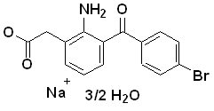 Bromfenac sodium hydrate