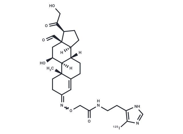 Aldosterone-3-(O-carboxymethyl)oximino-(2-iodohistamine)